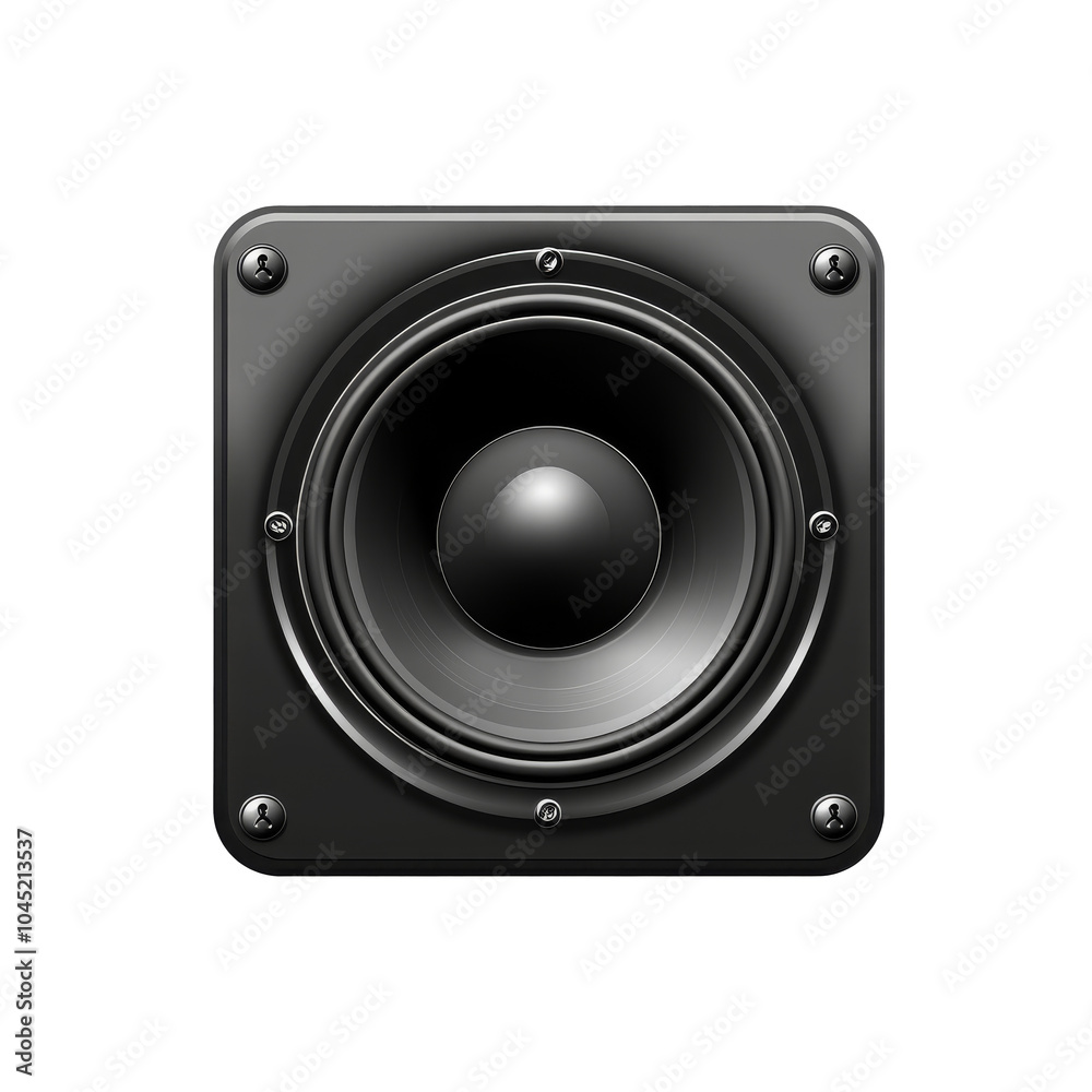 Black audio speaker icon on transparent background Black audio speaker icon on transparent background
