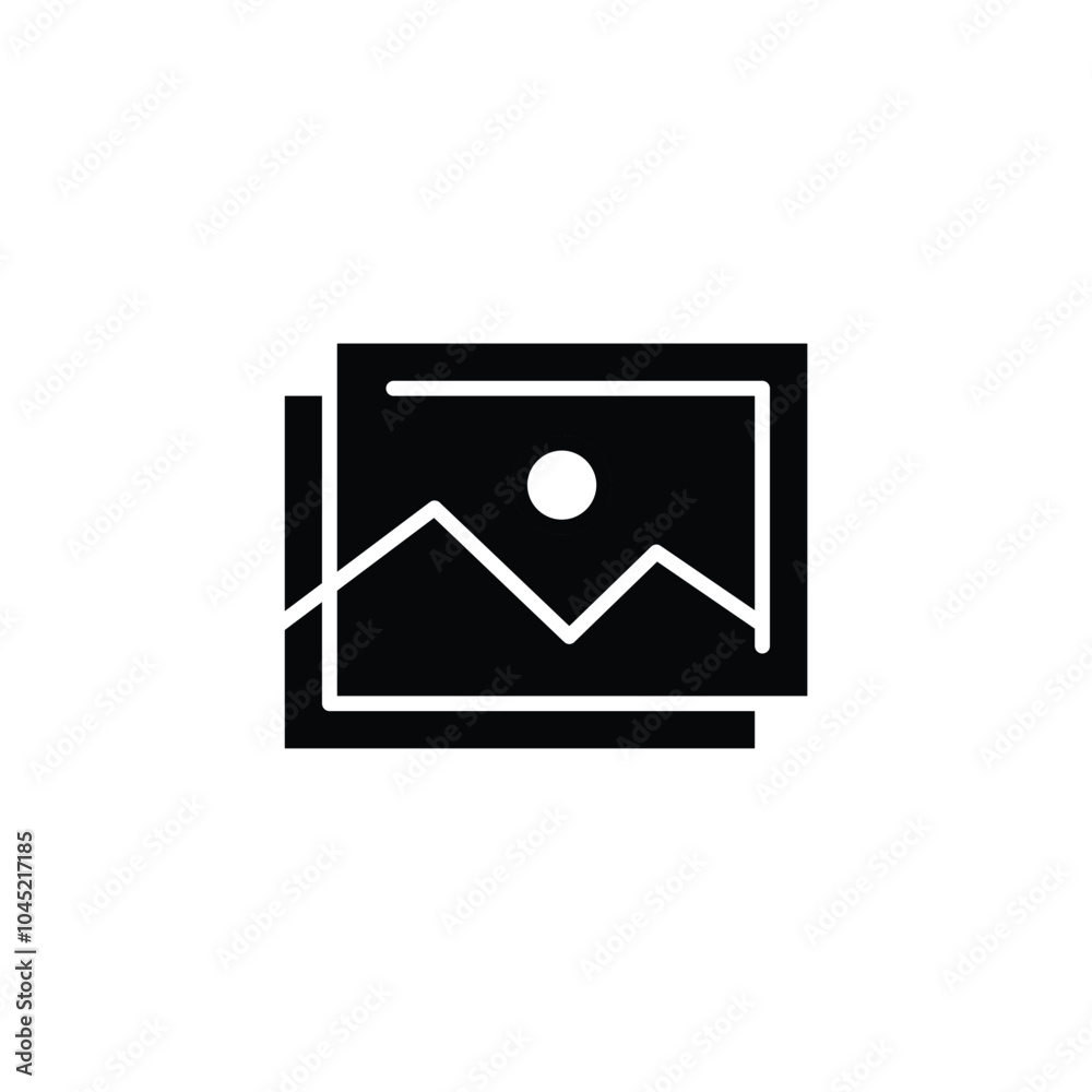 photo frame solid icon vector design good for web or mobile app photo frame solid icon vector design good for web or mobile app
