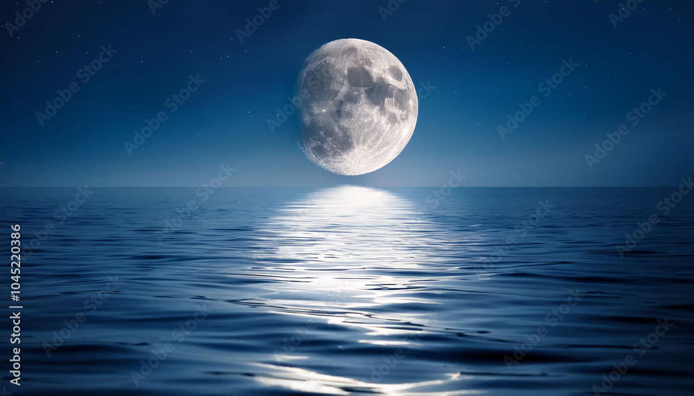 Full Moon Over the Ocean Full Moon Over the Ocean