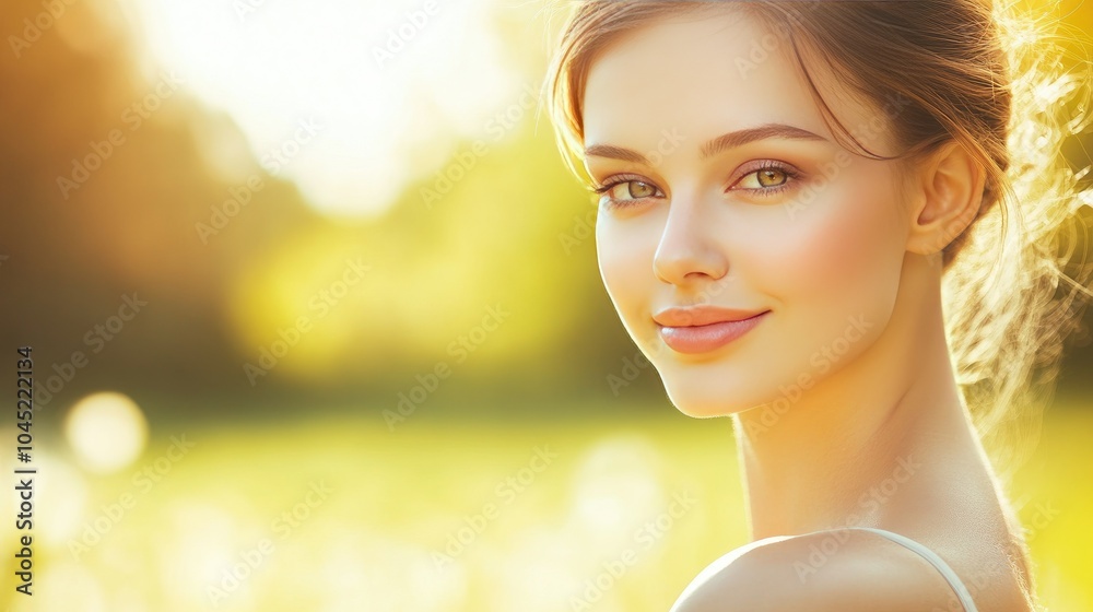 A woman with naturally glowing skin and minimal makeup standing in soft sunlight, her skin reflecting a healthy, radiant glow. A woman with naturally glowing skin and minimal makeup standing in soft sunlight, her skin reflecting a healthy, radiant glow.