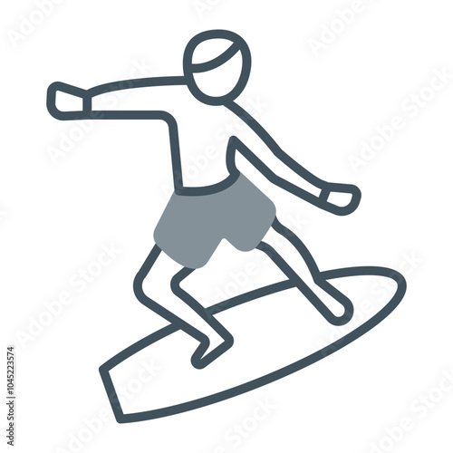 Surfing Icon Design