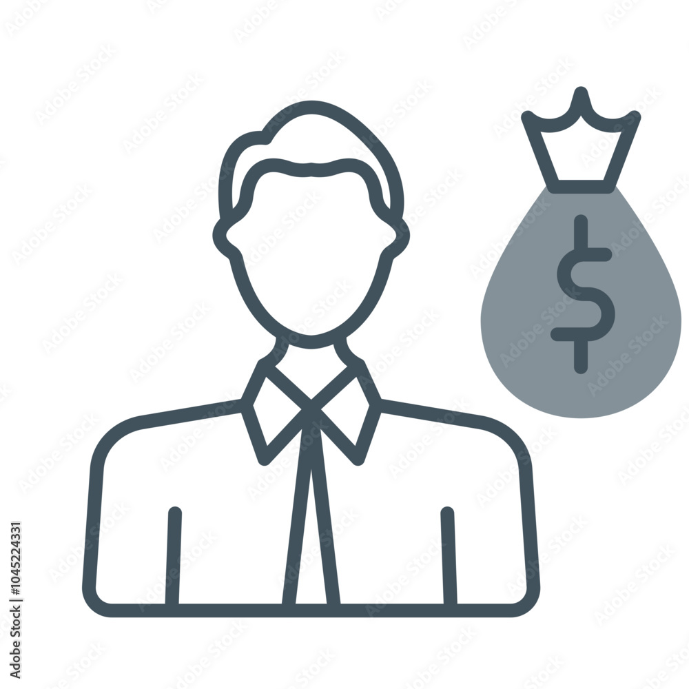 Employee Growth Icon Design Employee Growth Icon Design