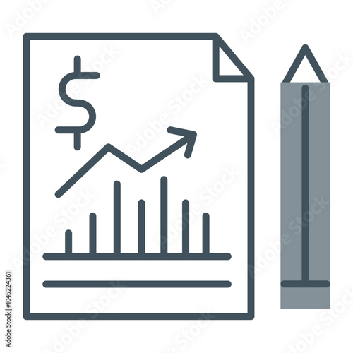 Business Report Icon Design