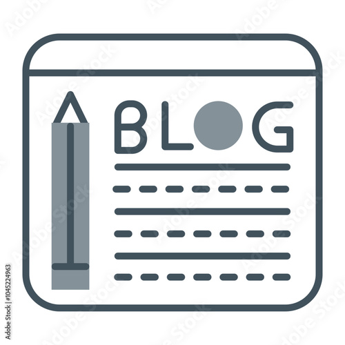 Blogging Icon Design