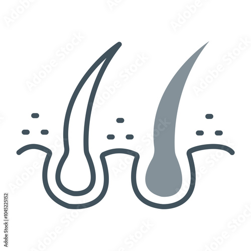 Hair Follicle Icon Design