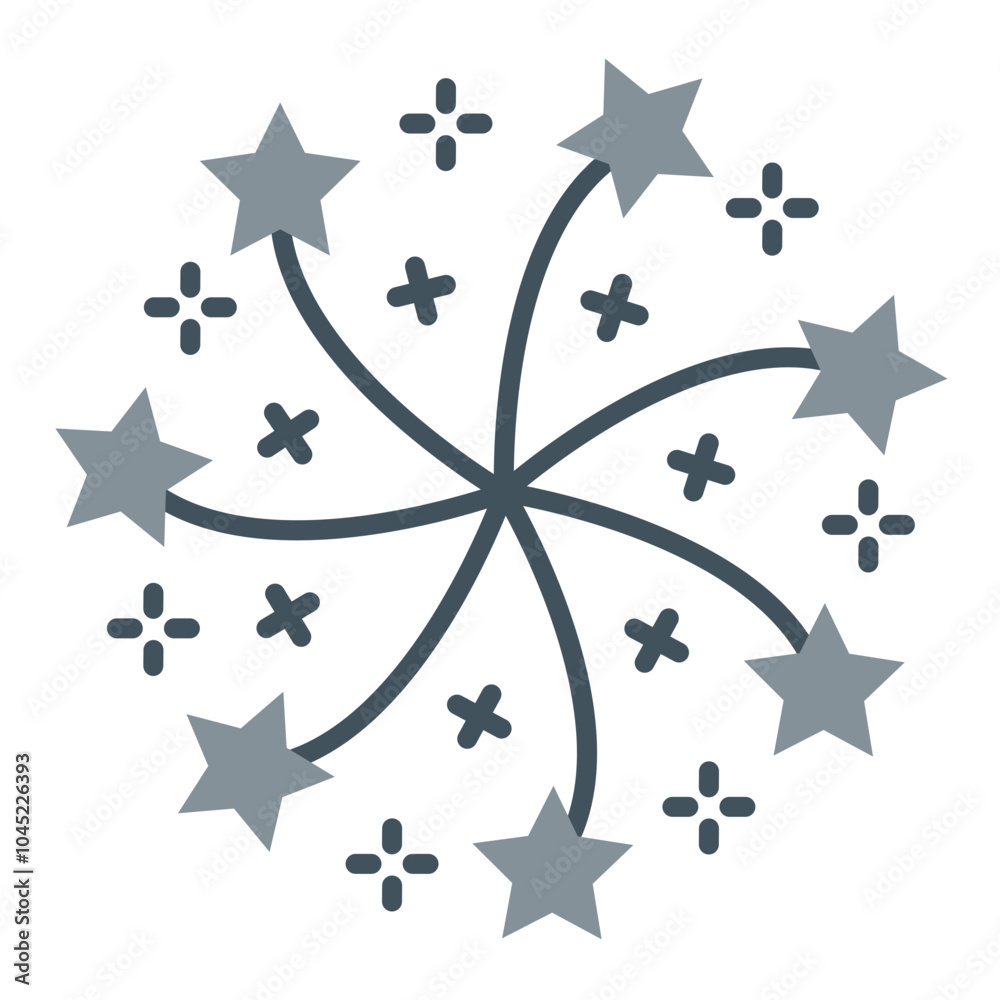 Obraz premium Firework Icon Design