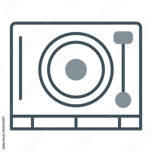 Vinyl Player Icon Design