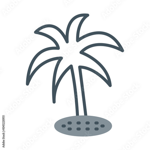 Plam tree Icon Design