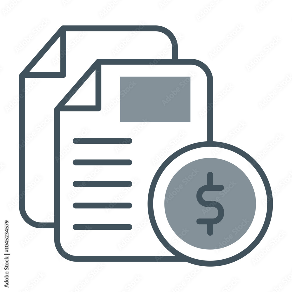 Invoice Bill Icon Design Invoice Bill Icon Design
