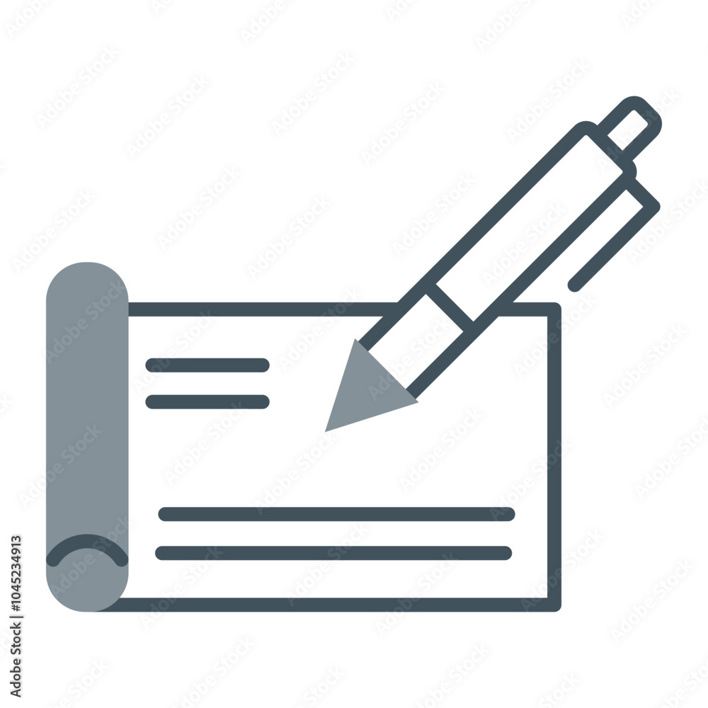 Cheque Icon Design