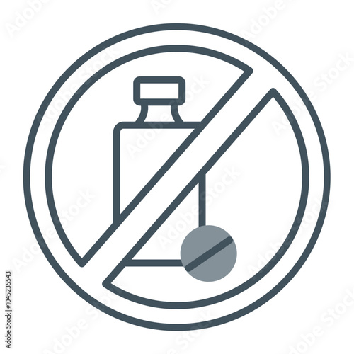 No Drug Icon Design