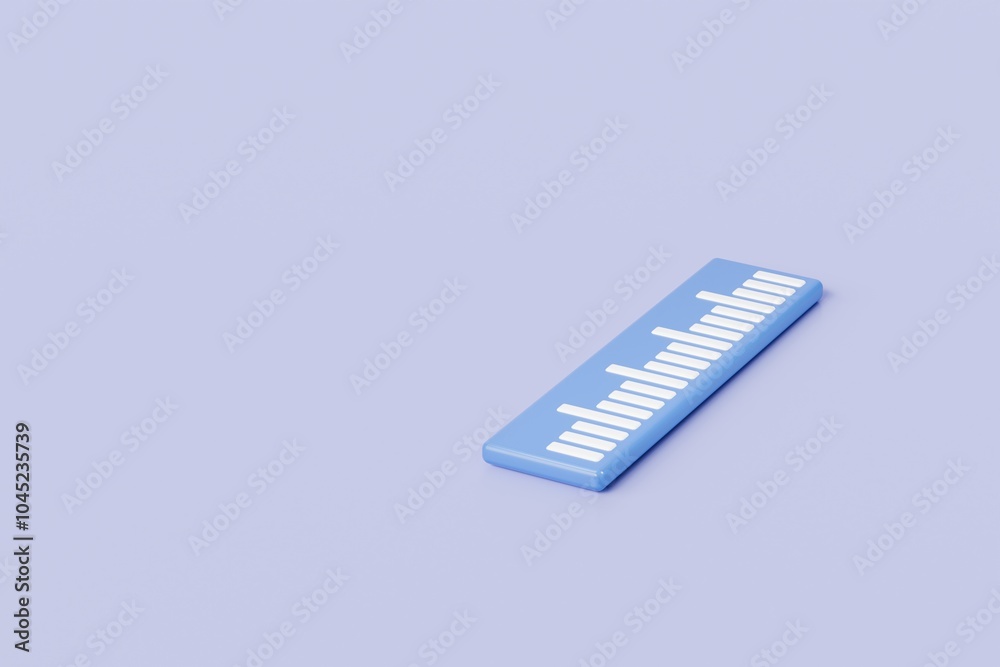 3d Ruler length tool school icon symbol. Minimal blue cartoon ruler icon isolated on purple blue background. back to school, education equipment tool for school concept. 3d render. 3d Ruler length tool school icon symbol. Minimal blue cartoon ruler icon isolated on purple blue background. back to school, education equipment tool for school concept. 3d render.