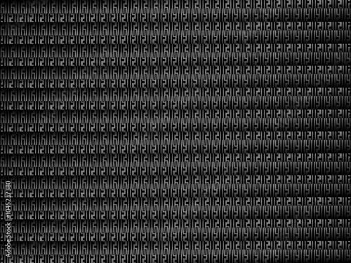 Black metal texture steel background. Perforated metal sheet.