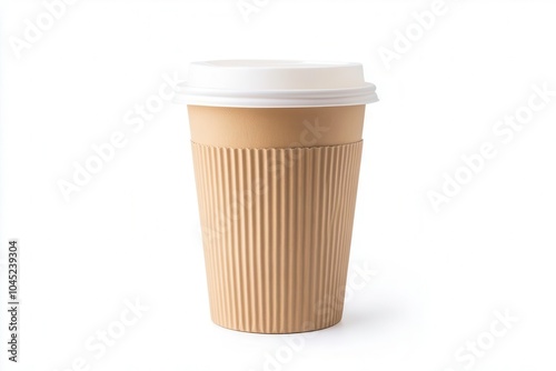 Wallpaper Mural Coffee cup isolated on white background, perfect for coffee related themes. Torontodigital.ca