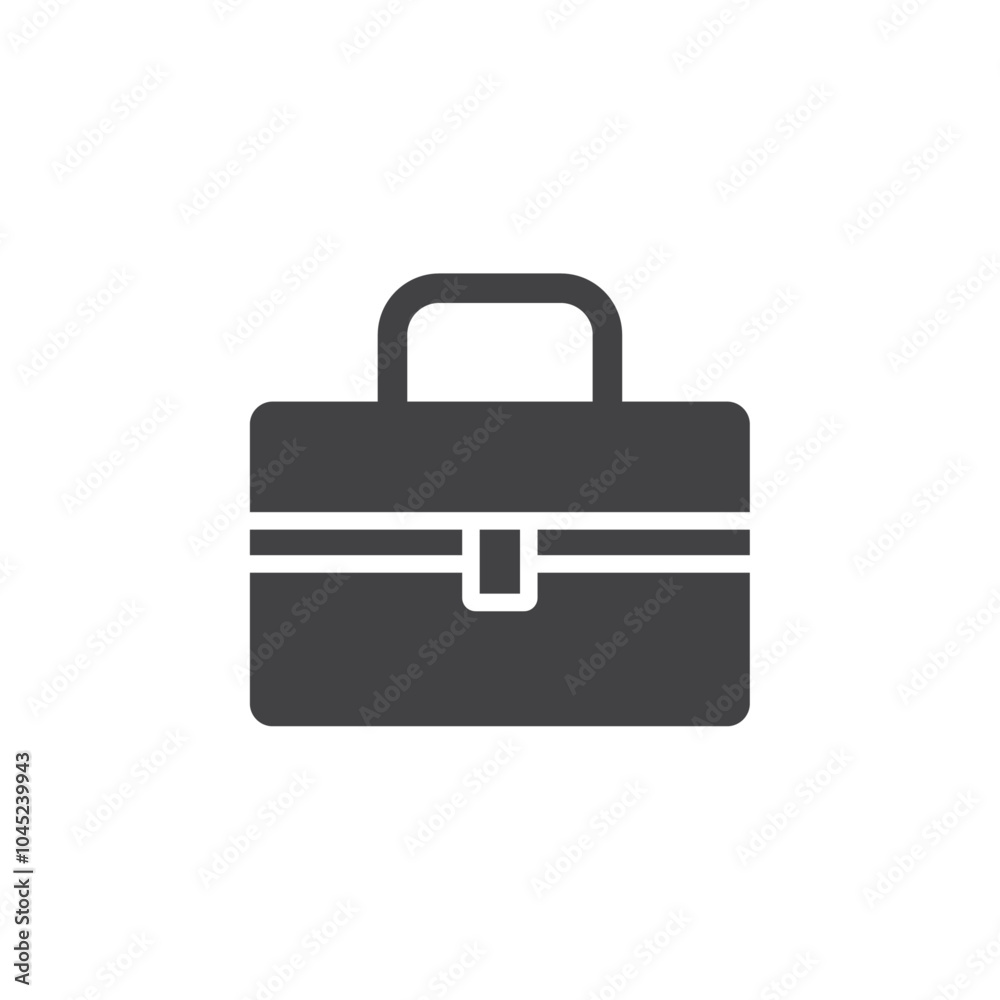 Briefcase icon Symbol mark in filled style Briefcase icon Symbol mark in filled style