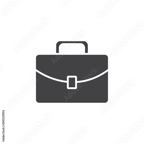 Briefcase icon Symbol mark in filled style