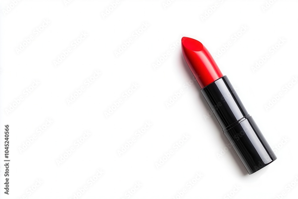 Elegant lipstick with brown shade on white isolate background. Elegant lipstick with brown shade on white isolate background.
