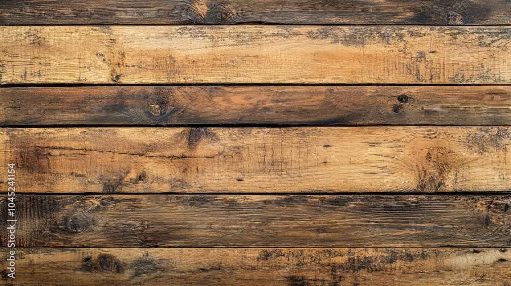 Naklejka premium A wooden plank background with natural grain and texture, giving a rustic and organic feel, perfect for food photography or eco-themed designs