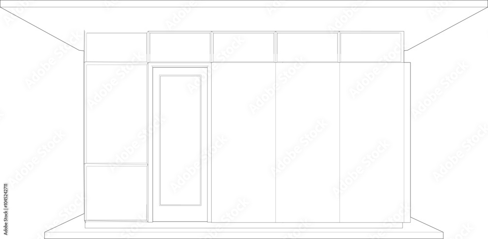 3D illustration of building project 3D illustration of building project