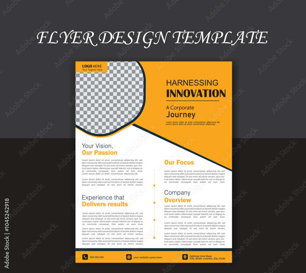 Business flyer design template Business flyer design template
