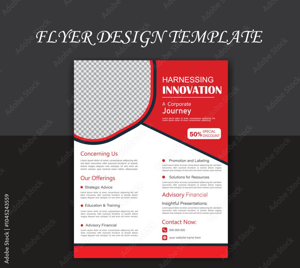 Business flyer design template Business flyer design template