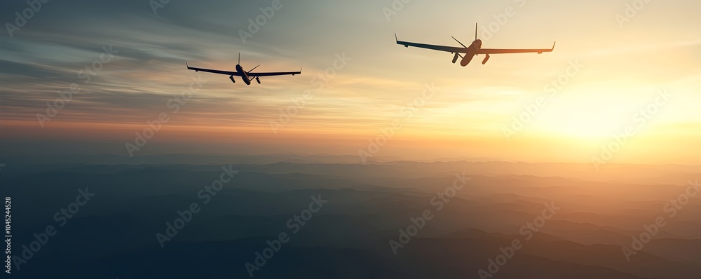 Military Aircraft in Combat Zone with Advanced Missile Defense and Satellite Support - High-Resolution Tactical Warfare Imagery for Defense Projects Military Aircraft in Combat Zone with Advanced Missile Defense and Satellite Support - High-Resolution Tactical Warfare Imagery for Defense Projects