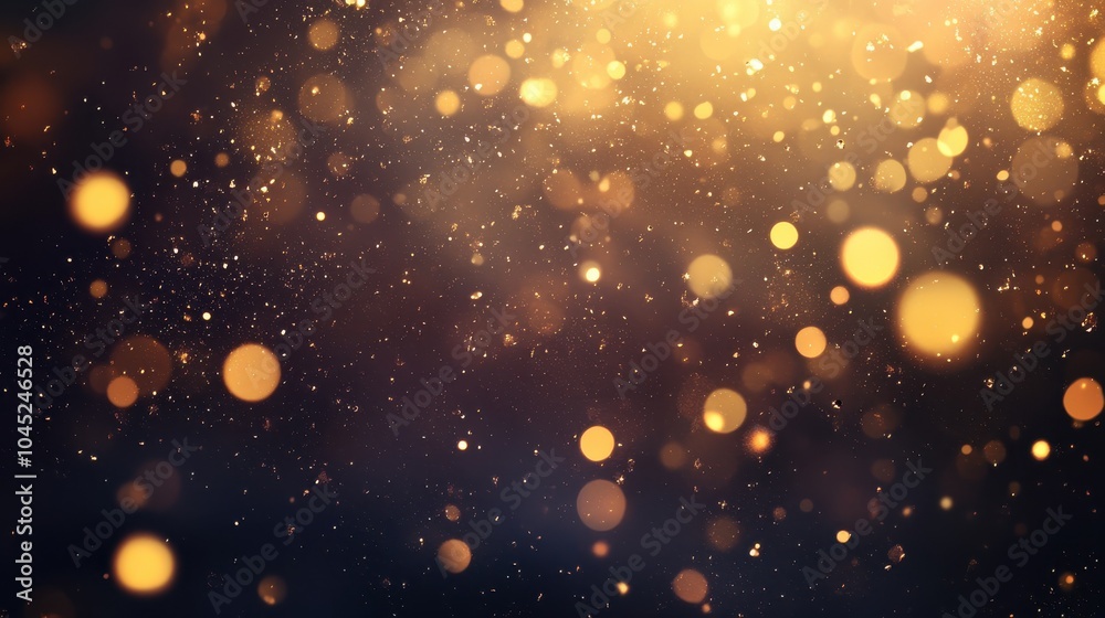 A gold dust and sparkles background with particles softly floating in the air, creating a magical and luxurious ambiance for celebrations or special events A gold dust and sparkles background with particles softly floating in the air, creating a magical and luxurious ambiance for celebrations or special events