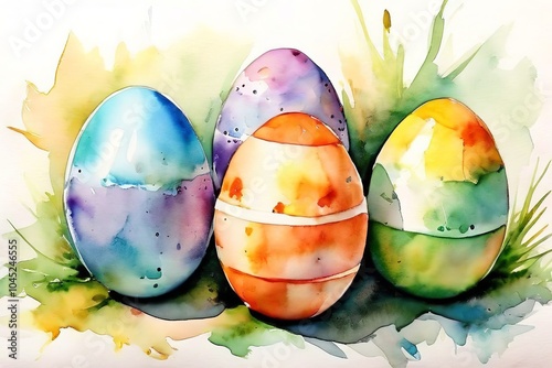 watercolor eggs paint easter eggs with watercolor capturing thei photo