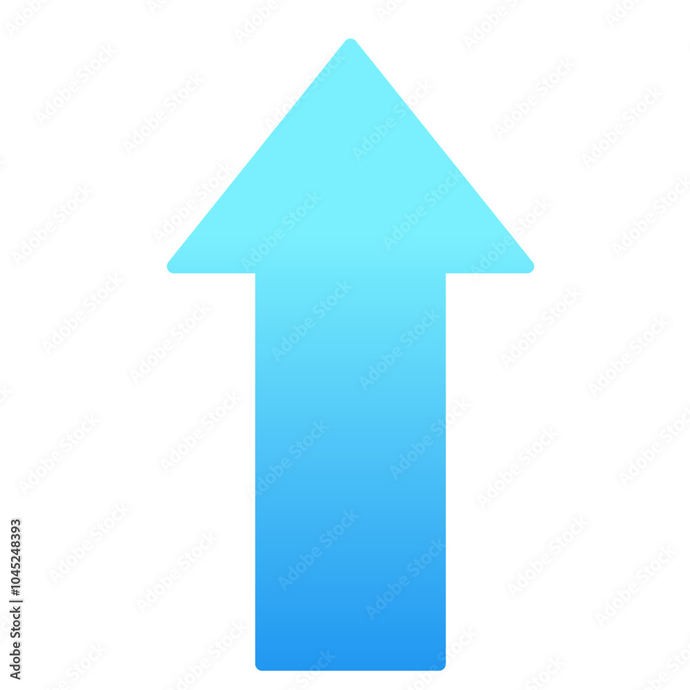 up arrow icon vector simple design for direction