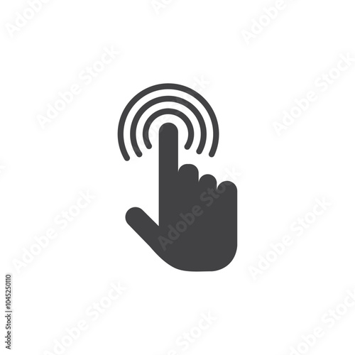 Interactive icon Symbol mark in filled style