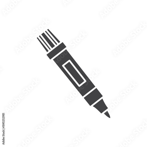 Marker icon Symbol mark in filled style