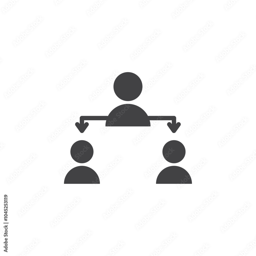 Mediator icon Symbol mark in filled style Mediator icon Symbol mark in filled style