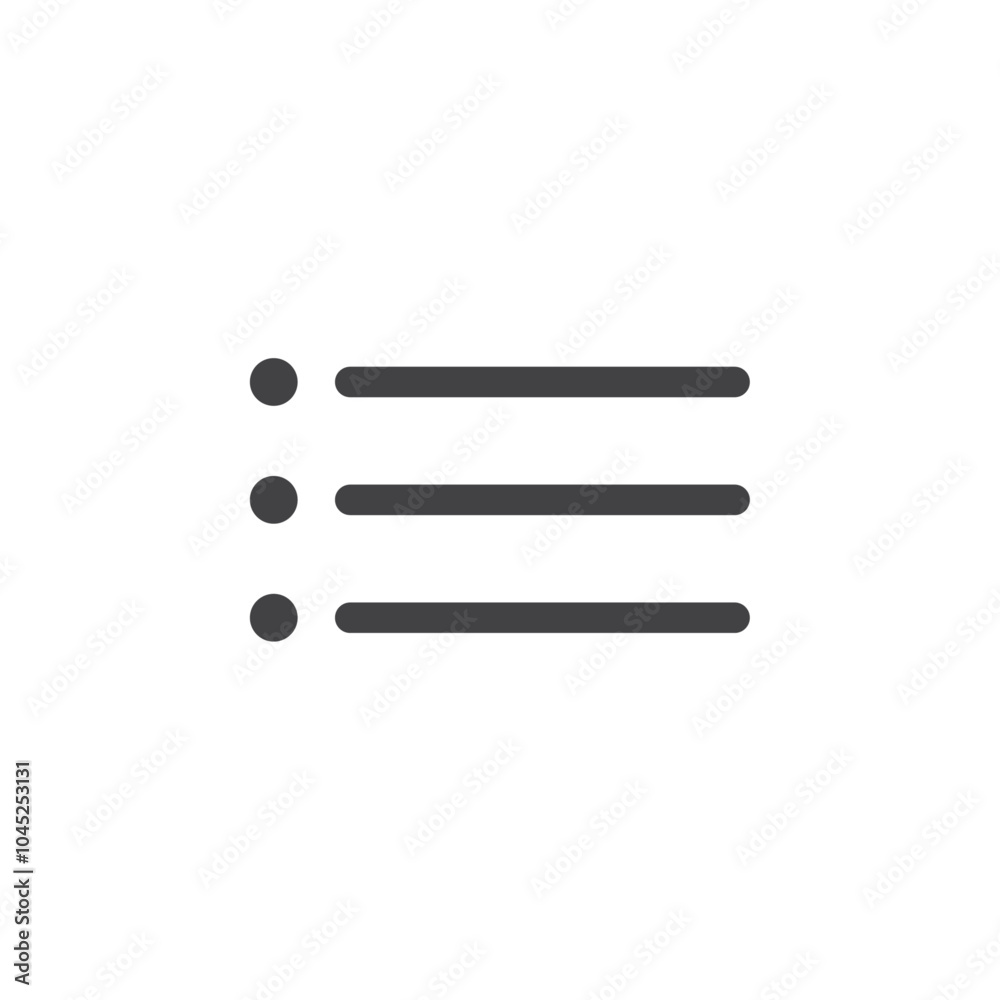 Menu icon Symbol mark in filled style Menu icon Symbol mark in filled style