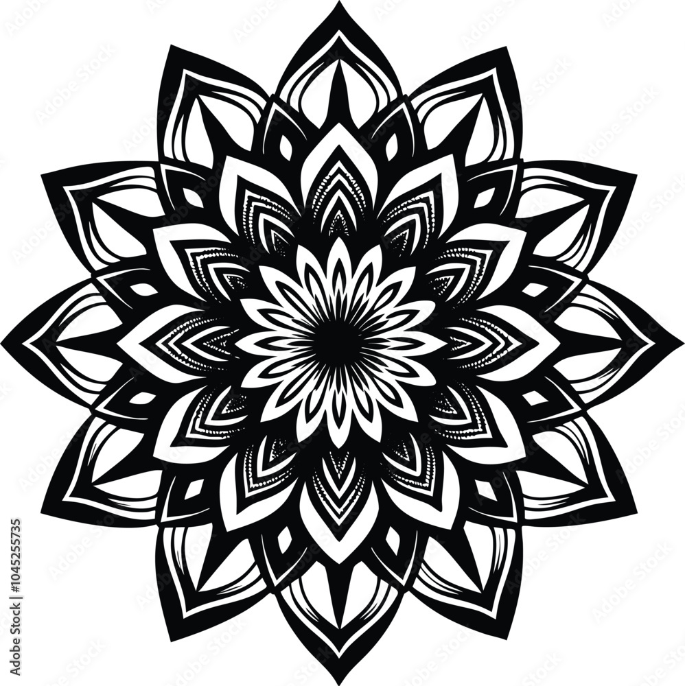 black and white flower black and white flower