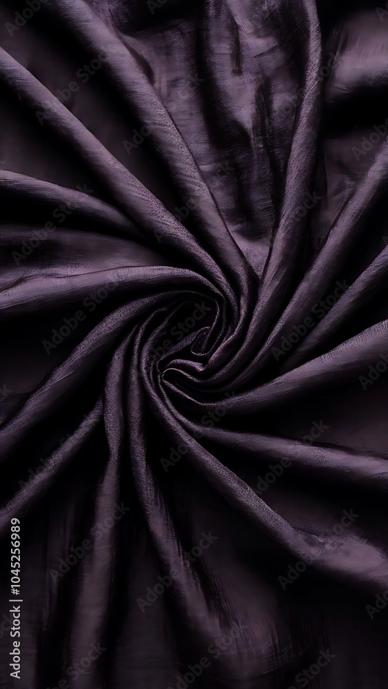 Fototapeta premium Close up view of dark purple linen fabric texture