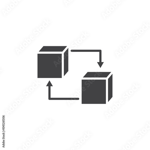 Replace icon Symbol mark in filled style