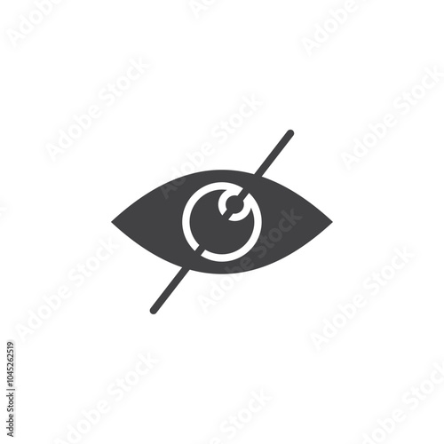 Sensitive content icon Symbol mark in filled style