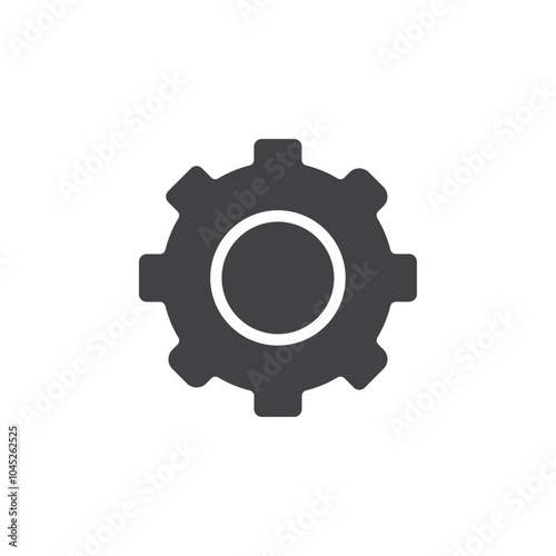 Settings icon Symbol mark in filled style