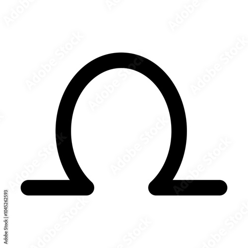  ohm, ohm icons,  ohm  icon editable stroke outline icon isolated on white background flat vector illustration. Pixel perfect. 64 x 64.
