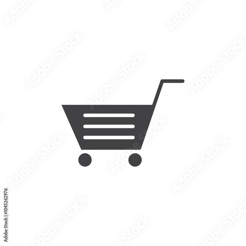 Shopping icon Symbol mark in filled style