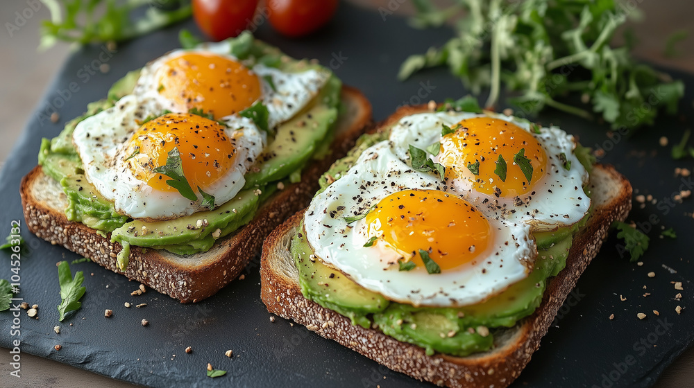 Avocado Toast with Poached Eggs Appetizers Avocado Toast with Poached Eggs Appetizers