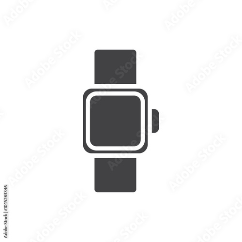 Smartwatch icon Symbol mark in filled style