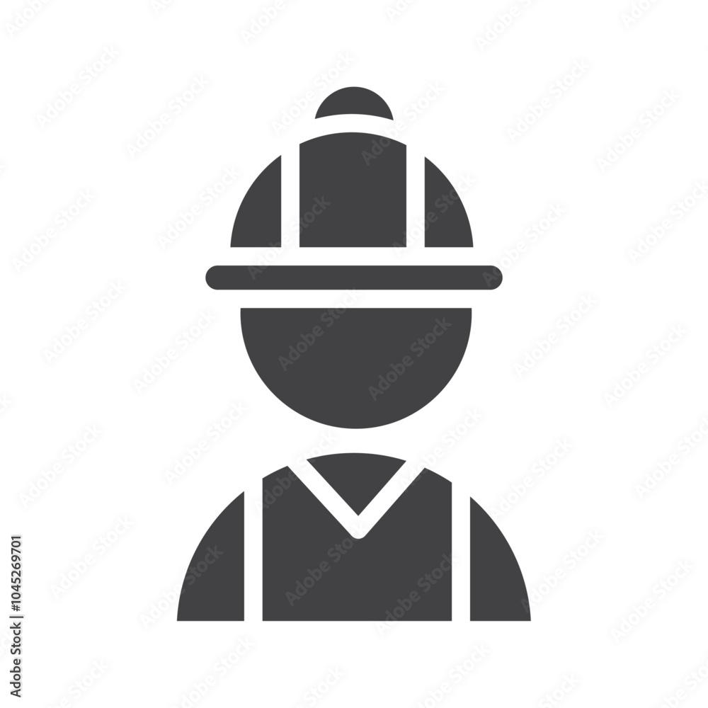 Worker icon Symbol mark in filled style Worker icon Symbol mark in filled style