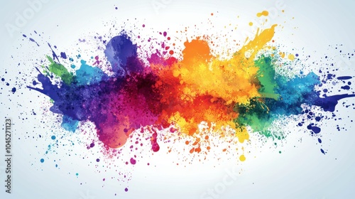 Color explosion background with bold, saturated tones and dynamic splashes of color for an energetic feel.