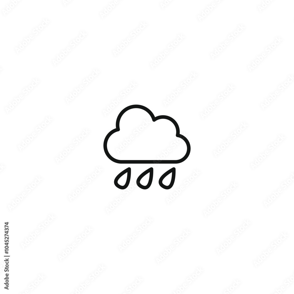 Weather icon. Weather icon set. Linear style. Weather icon. Weather icon set. Linear style.