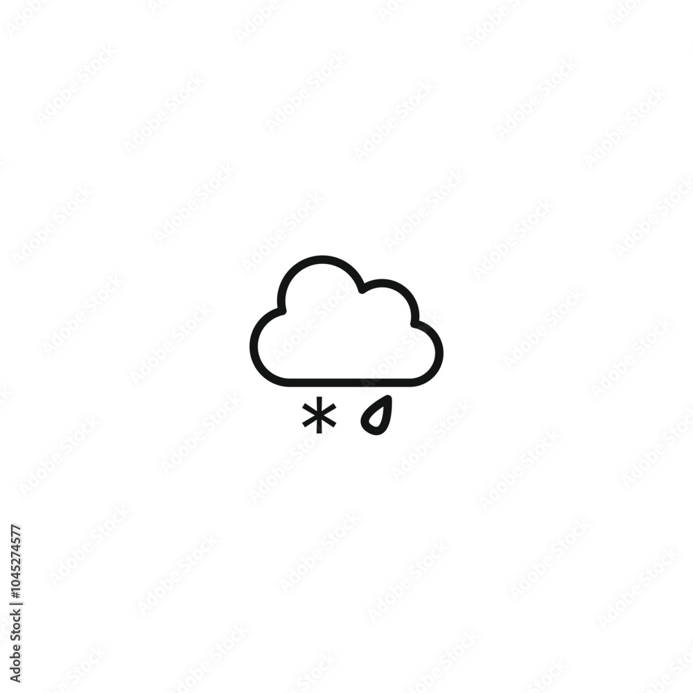 Weather icon. Weather icon set. Linear style. Weather icon. Weather icon set. Linear style.