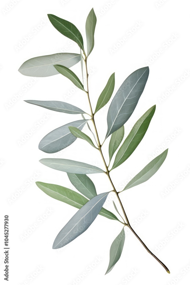 Eucalyptus leaf plant tree white background. Eucalyptus leaf plant tree white background.
