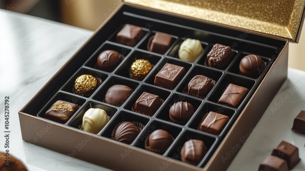 Assorted Luxury Chocolates in Elegant Box Assorted Luxury Chocolates in Elegant Box
