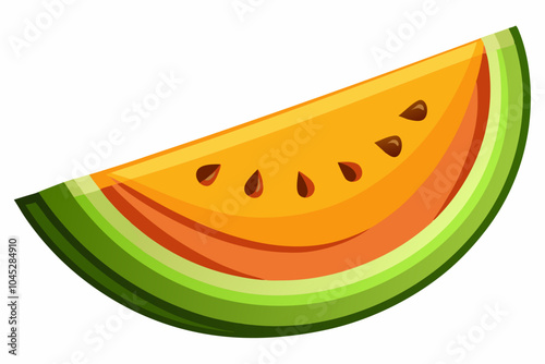 Yellow watermelon vector