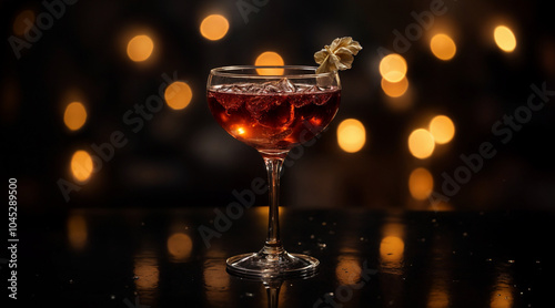 Cosmopolitan cocktail on the table
